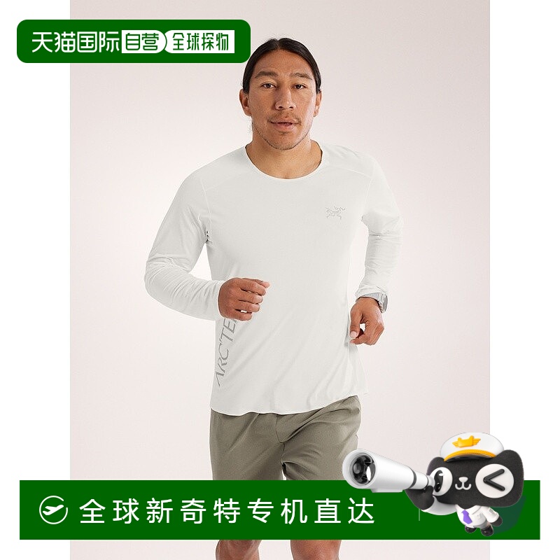 1h可退 欧洲直邮ARCTERYX始祖鸟NORVAN DOWNWORD图案长袖T恤 男装