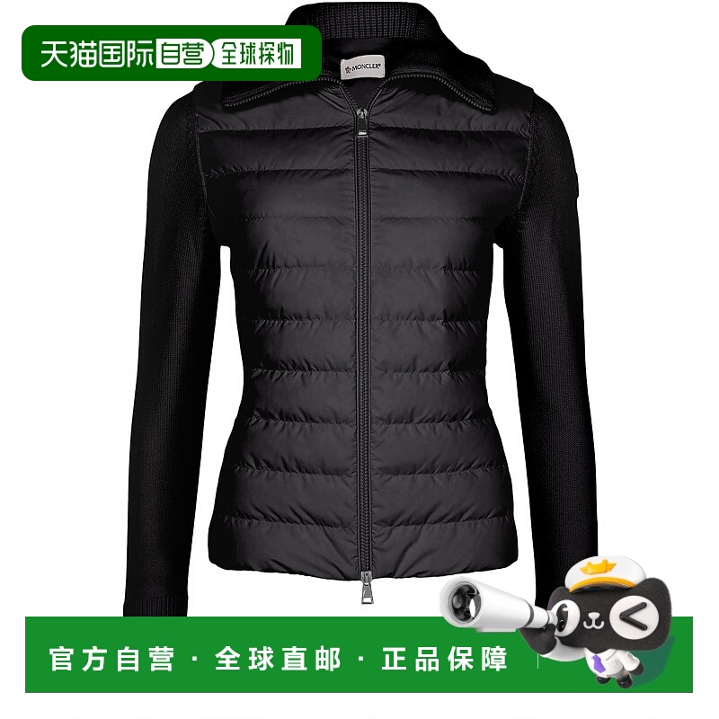 1h可退 香港直邮Moncler 盟可睐 女士 Zipped-up 针织开衫