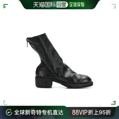 自营｜Guidi 黑色788Z拉链靴子 788ZSHBLKT马皮