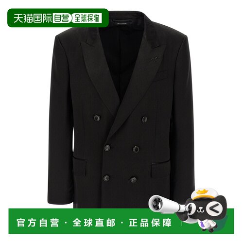 香港直邮Tom Ford 汤姆 福特 男士 深浅间隔式波尔卡圆点西装外套