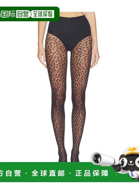 香港直邮Wolford 女士 Sweet 圆点连裤袜 17664 black黑色 舒适时