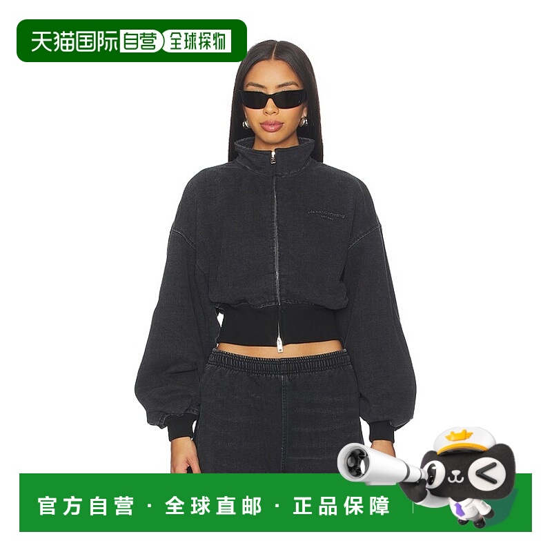 1h可退 香港直邮Alexander Wang 亚历山大 王 女士 漏斗领夹克 4D