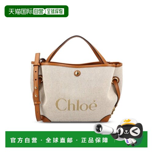 1h可退 香港直邮Chloe 蔻依 女士 标志印花双提小号手提包 CH26AS