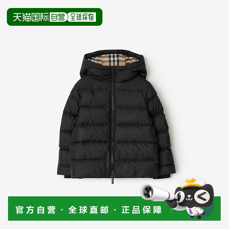 欧洲直邮Burberry (2025新品) 符合连帽羽绒服博柏利鸭绒