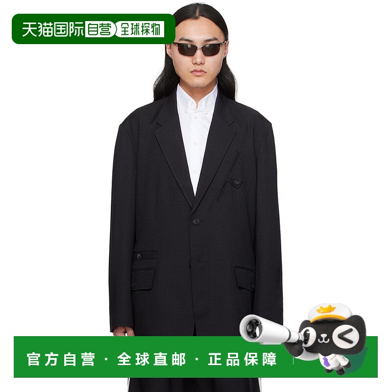 香港直邮Y-3 男士 黑色 Tailored 西装外套 IN8702