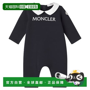 徽标棉混纺抓绒连体衣童装 香港直邮moncler 婴儿
