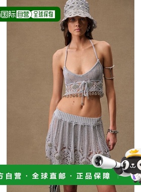 1h可退 香港直邮Rabanne 女士 for FWRD 卢勒克斯钩花文胸式上衣