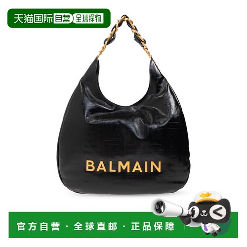 1h可退 香港直邮BALMAIN 女士斜挎包 EN1BT929LETF0PA SS2025 黑