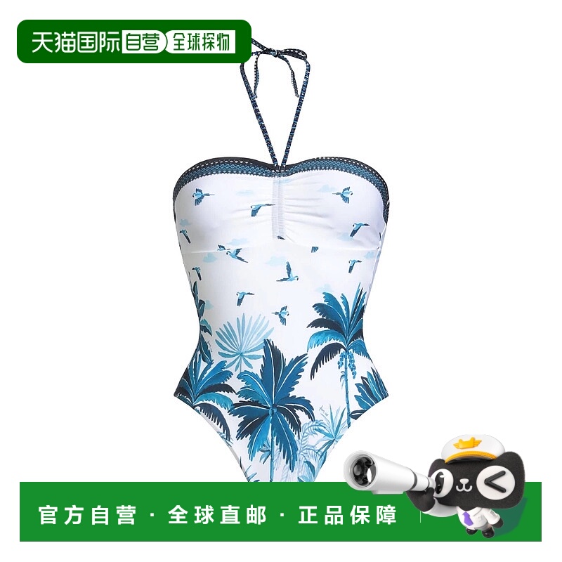 1h可退 香港直邮FARM RIO 女士 One-piece 泳衣 blue蓝色 舒适时