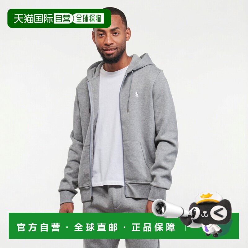 欧洲直邮polo ralph lauren拉夫劳伦 男款连帽拉链运动卫衣帽衫