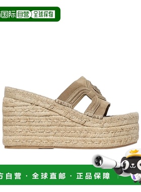 香港直邮Versace 露趾高跟凉鞋 10178521A13293范思哲坡跟