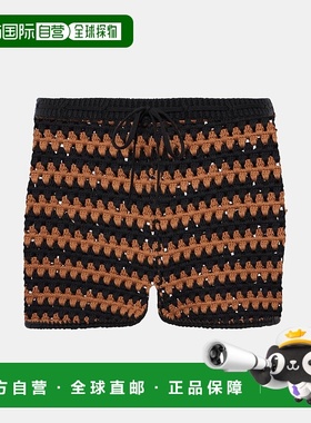 1h可退 香港直邮Staud 女士 Samara 棉质钩花短裤 001405