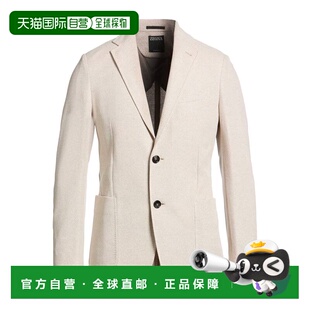 1h可退 香港直邮zegna 杰尼亚 男士 西装外套 beige米色 舒适时尚