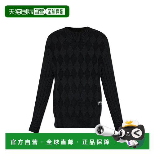 1h可退 香港直邮BALMAIN 男士针织衫 DH1KF095KG980PA AW2024 黑