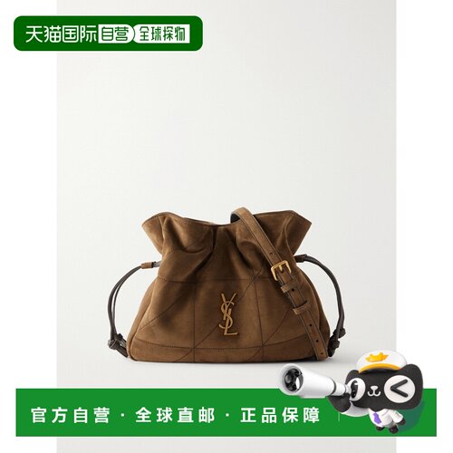 香港直邮Saint Laurent 圣罗兰 女士 Jamie 绗缝绒面革肩包 86271