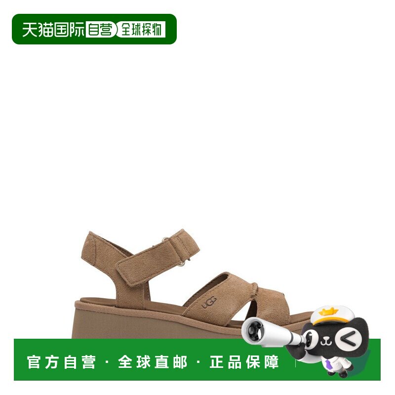 1h可退 香港直邮Ugg 女士 方头厚底凉鞋 1167475 brown棕色新款