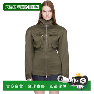 女士 绿色 Tailored 1h可退 夹克 穆勒 Cotton 香港直邮Mugler