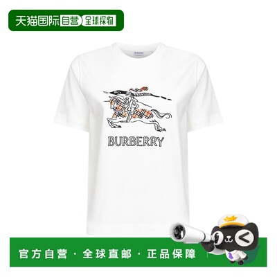香港直邮BURBERRY 女士T恤 8121038B7078 SS2026 白色 T-SHIRT