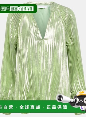 1h可退 香港直邮Simkhai 女士 Char 泡泡纱真丝混纺衫 001397女装