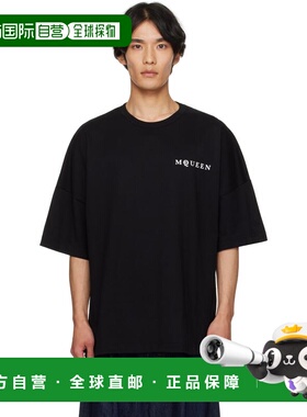 1h可退 香港直邮mcqueen 亚历山大 麦昆 男士 黑色 Oversized McQ
