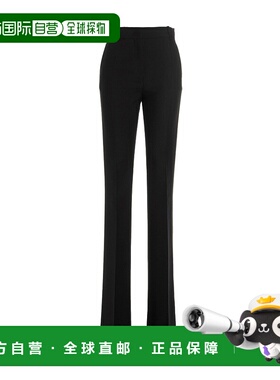 【99新未使用】香港直邮Valentino 绉纱时装裤 1B0RB5201CF羊毛显