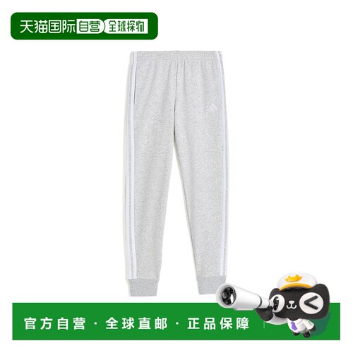 香港直邮adidas 阿迪达斯 女童 3-Stripe Heather 松紧带腰带罗纹