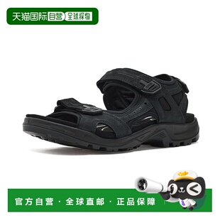 美国直邮ecco 爱步 男士 Yucatan 凉鞋 black黑色 舒适时尚