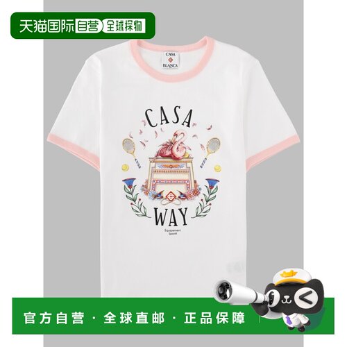 欧洲直邮CASABLANCA 女士T恤 WPF26JTS04901CASAW【付后1h可退】