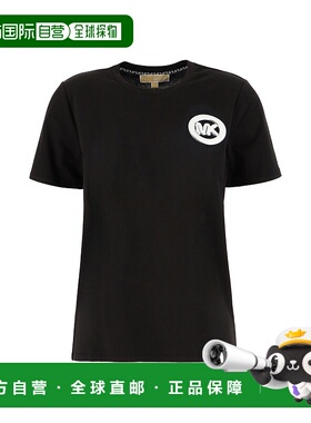 1h可退 香港直邮Michael Kors 迈克高仕 女士 黑色棉质T恤 MF551W