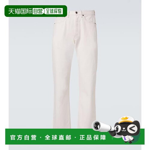 香港直邮Prada 普拉达 男士 直筒牛仔裤 white白色 舒适时尚