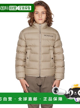 香港直邮moncler 男童 驼色 Bajan 儿童羽绒夹克童装 K29541A0002