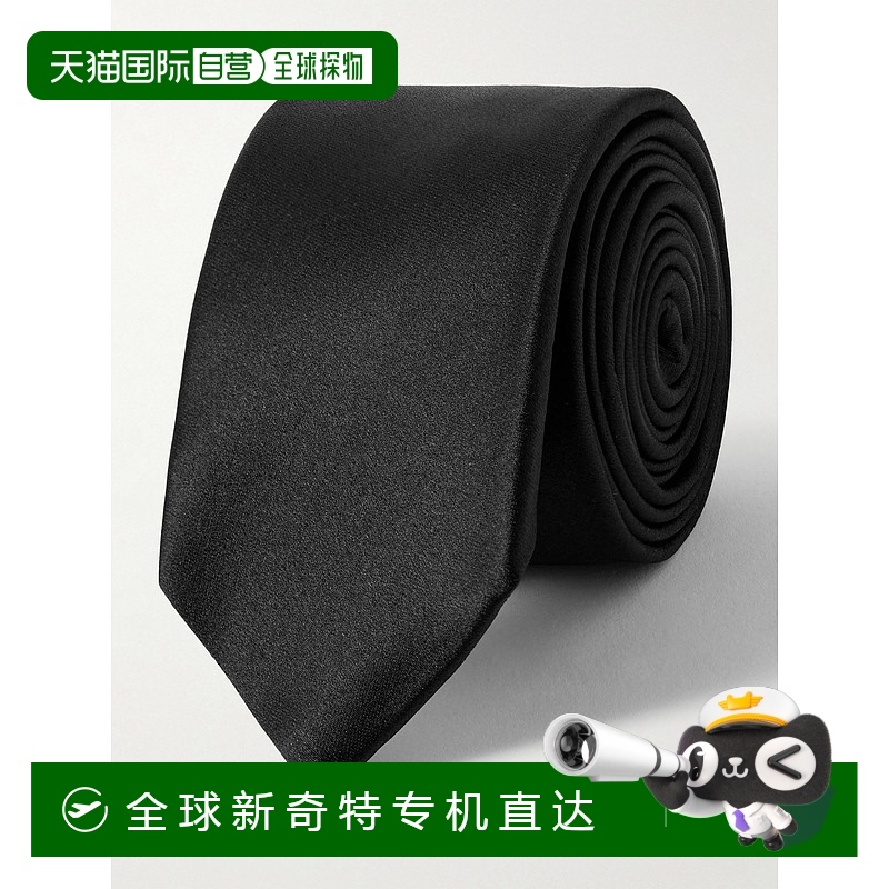1h可退 香港直邮Saint Laurent 圣罗兰 男士 5.5cm 真丝缎领带 82