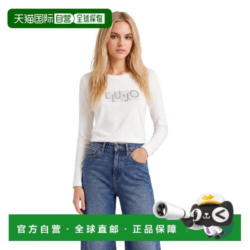 欧洲直邮LIU JO 女士T恤 TF6248JS003L9505 AW2026 白色 BASIC T-