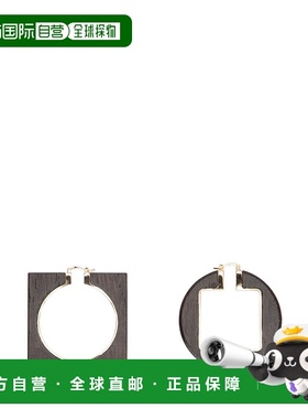 香港直邮Jacquemus 女士 LES CREOLES ROND CARRE 耳环 233JW6395