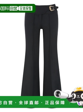 1h可退 香港直邮versace 范思哲 女士 高腰阔腿裤子 78HAA104N035