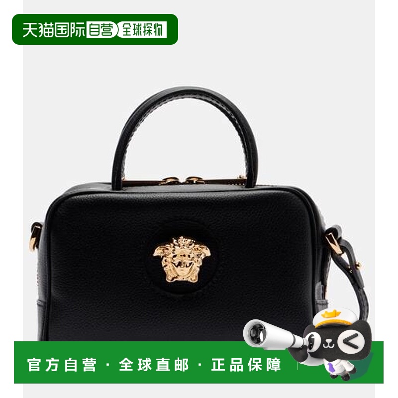香港直邮versace 范思哲 女士 La Medusa 小号皮革手提包斜挎包