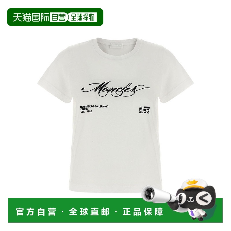1h可退 香港直邮Moncler 盟可睐 女士 徽标T恤 K20938C0000589AJS