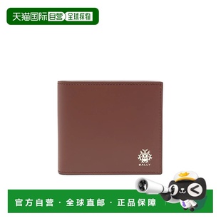 1h可退 香港直邮Bally 巴利 男士 翻折钱包 MLW05XVT199 brown棕