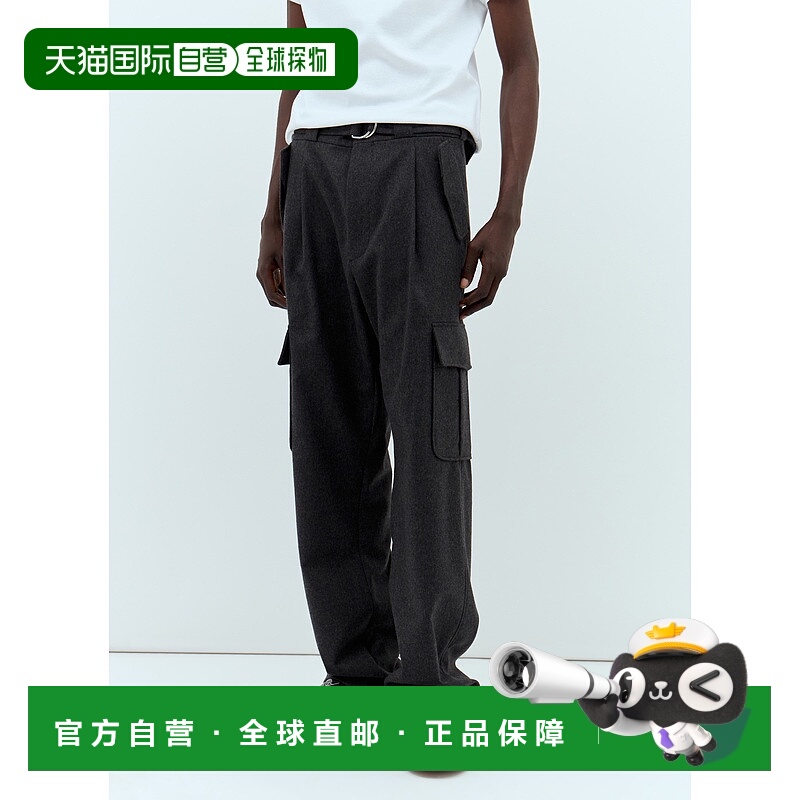 1h可退 香港直邮Prada 普拉达 男士 法兰绒工装裤 SPH40715JY裤子