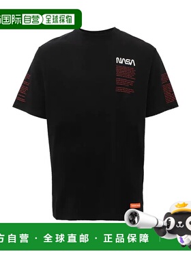 香港直邮Heron Preston 黑色徽标短袖T恤 HMAA0010020