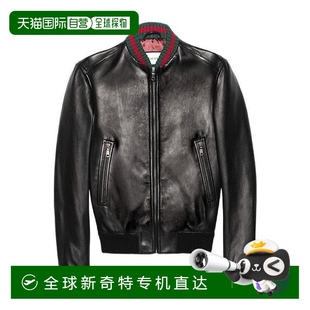 时尚 香港直邮24FW 男士 条纹织带休闲夹克 百搭 Men拉链针织长袖