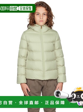 香港直邮moncler 男童 绿色 Beulah Hooded 儿童羽绒夹克童装 K29