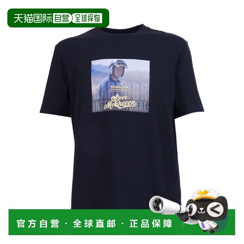 欧洲直邮Barbour 男士户外T恤 261MMTS1584BK11 S【付后1h可退】