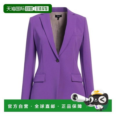 1h可退 香港直邮THEORY 希尔瑞 女士 西装外套 purple紫色 舒适时