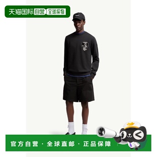 欧洲直邮MONCLER 吉祥物印花棉质卫衣抓绒 2025