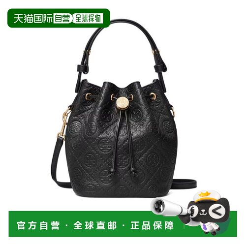 1h可退 香港直邮Tory Burch T MONOGRAM 迷你水桶包 175526斜挎包