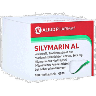 欧洲直邮德国药房ALIUD水飞蓟护肝保肝慢性肝炎肝硬化胶囊100粒