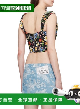 香港直邮Vivienne Westwood 徽标图案印花吊带背心 1503003BW00O0