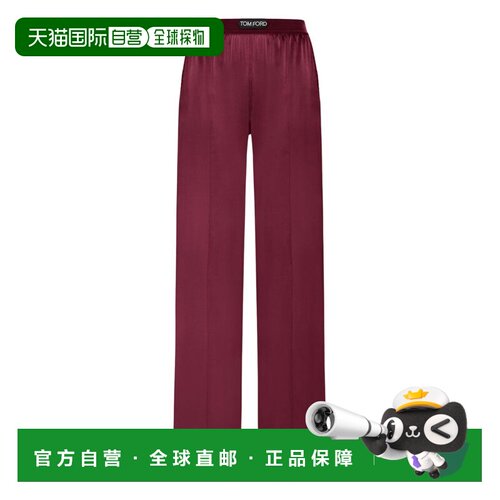 1h可退 香港直邮TOM FORD 女士休闲裤 PAW397FAX881GV481 CO 红色