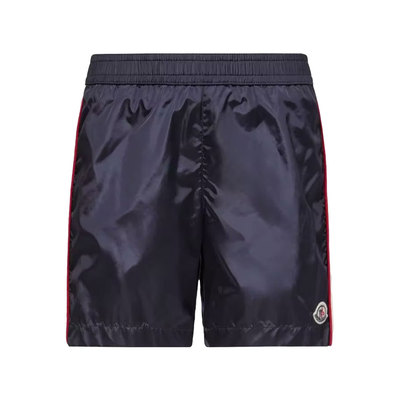 香港直邮Moncler 盟可睐 男童 TRICOLOR-TRIMMED 泳裤童装 L19542